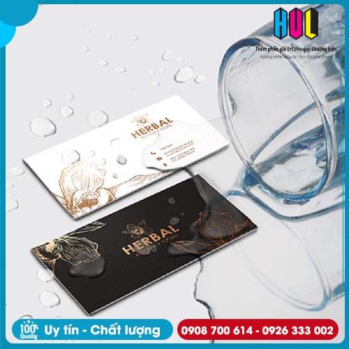 Danh thiếp giấy nhựa